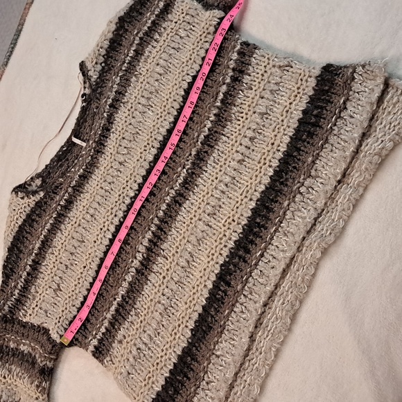 Free People Home For The Holidays Sweater" Knit Oversized Size XS - Picture 5 of 9